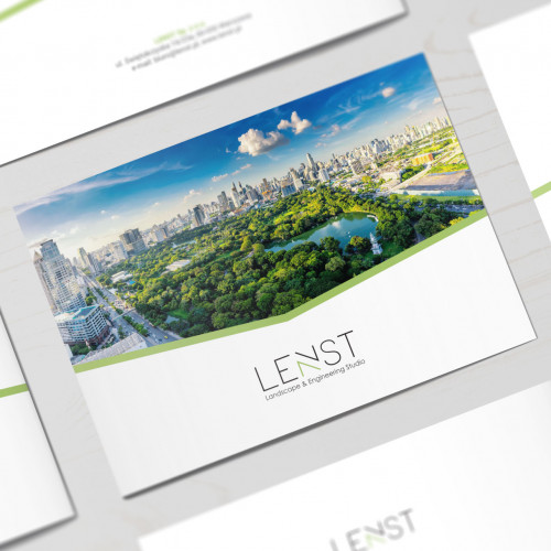 Projekt i produkcja folderu reklamowego dla firmy Lenst